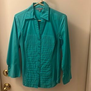 Teal long sleeve button down